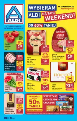 Aldi - gazetka promocyjna Weekend super cen w Aldi! od czwartku 05.03 do soboty 07.03