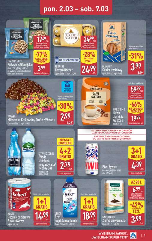 Aldi - gazetka promocyjna Weekend super cen w Aldi! od czwartku 05.03 do soboty 07.03 - strona 5