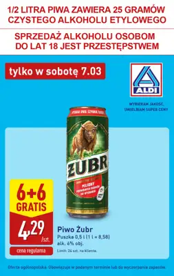 Aldi - gazetka promocyjna Tylko w sobotę! od soboty 07.03 do soboty 07.03 - strona 6