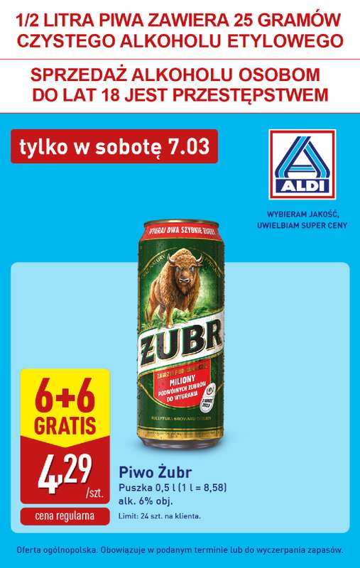 Aldi - gazetka promocyjna Tylko w sobotę! od soboty 07.03 do soboty 07.03 - strona 6