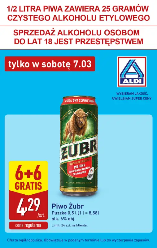 Aldi - gazetka promocyjna Tylko w sobotę! od soboty 07.03 do soboty 07.03 - strona 6