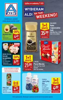 Aldi - gazetka promocyjna Tylko w sobotę! od soboty 07.03 do soboty 07.03
