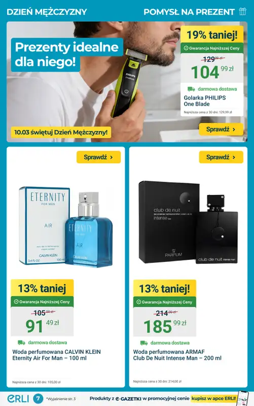ERLI - gazetka promocyjna Pomysły na Dzień Kobiet do -79%! od poniedziałku 02.03 do niedzieli 08.03 - strona 7