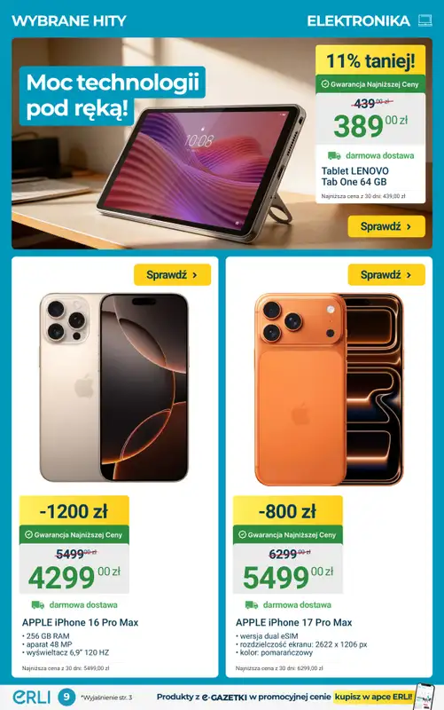 ERLI - gazetka promocyjna Pomysły na Dzień Kobiet do -79%! od poniedziałku 02.03 do niedzieli 08.03 - strona 9