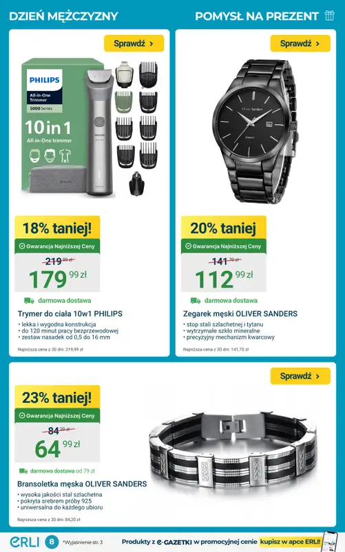ERLI - gazetka promocyjna Pomysły na Dzień Kobiet do -79%! od poniedziałku 02.03 do niedzieli 08.03 - strona 8