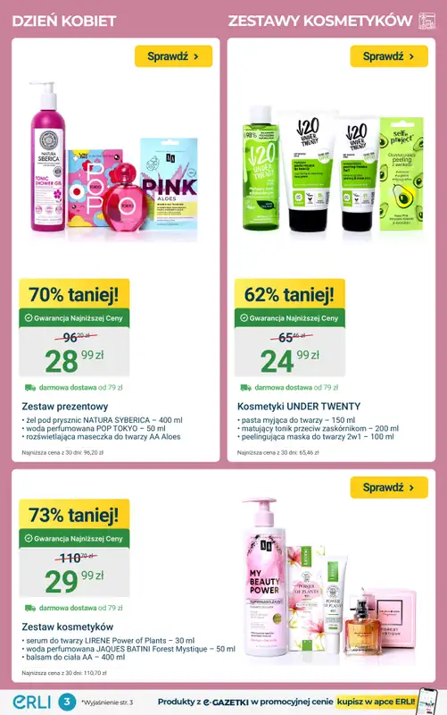 ERLI - gazetka promocyjna Pomysły na Dzień Kobiet do -79%! od poniedziałku 02.03 do niedzieli 08.03 - strona 3