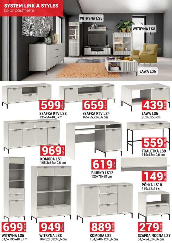 Merkury Market - gazetka promocyjna Meble, wypoczynki, materace od niedzieli 01.03 do wtorku 31.03 - strona 4