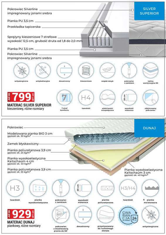 Merkury Market - gazetka promocyjna Meble, wypoczynki, materace od niedzieli 01.03 do wtorku 31.03 - strona 43