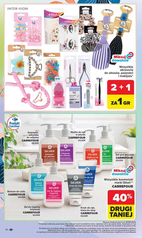 Carrefour - gazetka promocyjna Gazetka Hity dla urody od poniedziałku 02.03 do soboty 14.03 - strona 14