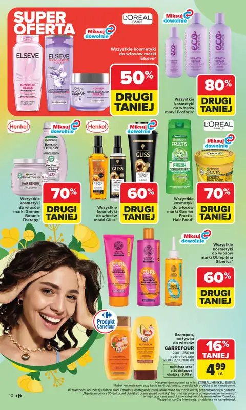 Carrefour - gazetka promocyjna Gazetka Hity dla urody od poniedziałku 02.03 do soboty 14.03 - strona 10
