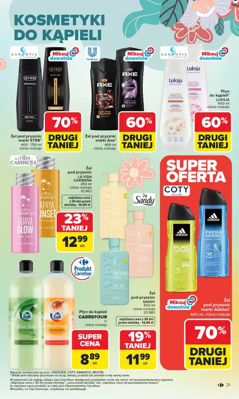 Carrefour - gazetka promocyjna Gazetka Hity dla urody od poniedziałku 02.03 do soboty 14.03 - strona 21