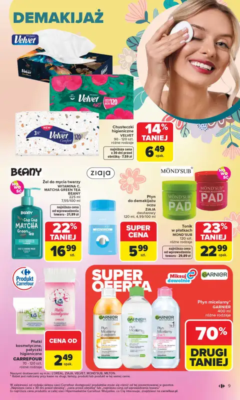 Carrefour - gazetka promocyjna Gazetka Hity dla urody od poniedziałku 02.03 do soboty 14.03 - strona 9