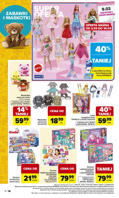 Carrefour - gazetka promocyjna Gazetka Łap super okazje od poniedziałku od poniedziałku 02.03 do soboty 14.03 - strona 18