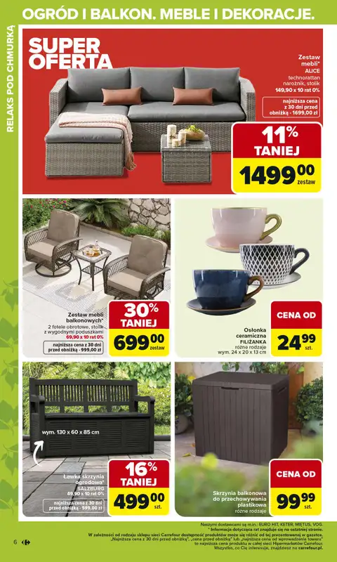 Carrefour - gazetka promocyjna Gazetka Ogród od poniedziałku 02.03 do soboty 04.04 - strona 6