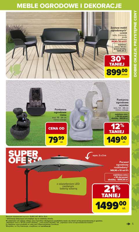 Carrefour - gazetka promocyjna Gazetka Ogród od poniedziałku 02.03 do soboty 04.04 - strona 5