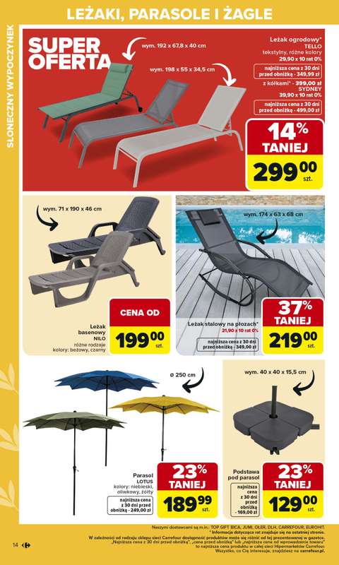 Carrefour - gazetka promocyjna Gazetka Ogród od poniedziałku 02.03 do soboty 04.04 - strona 14