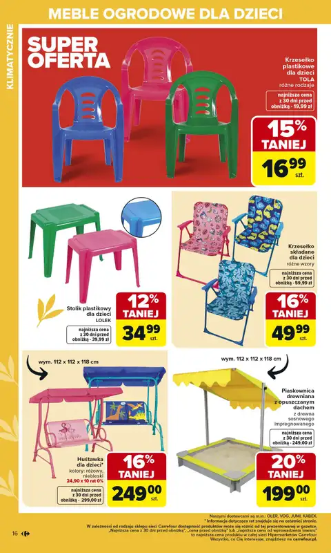 Carrefour - gazetka promocyjna Gazetka Ogród od poniedziałku 02.03 do soboty 04.04 - strona 16