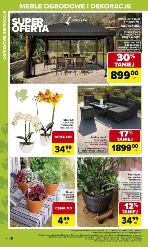 Carrefour - gazetka promocyjna Gazetka Ogród od poniedziałku 02.03 do soboty 04.04 - strona 4