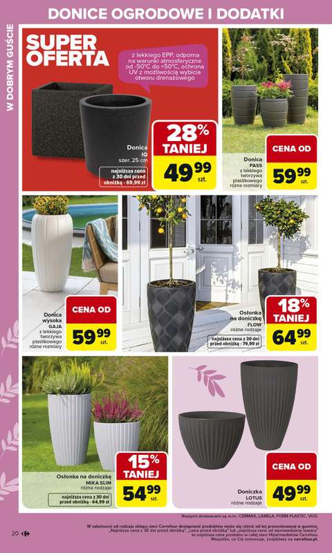 Carrefour - gazetka promocyjna Gazetka Ogród od poniedziałku 02.03 do soboty 04.04 - strona 20
