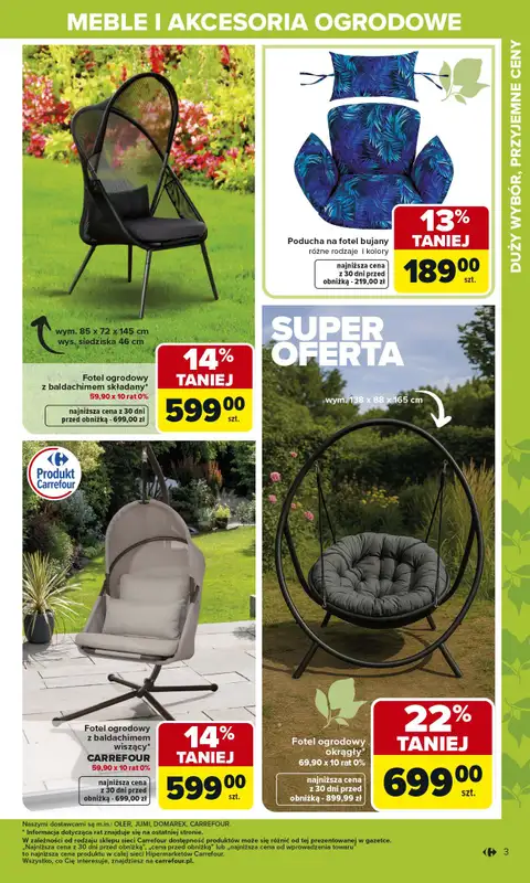 Carrefour - gazetka promocyjna Gazetka Ogród od poniedziałku 02.03 do soboty 04.04 - strona 3