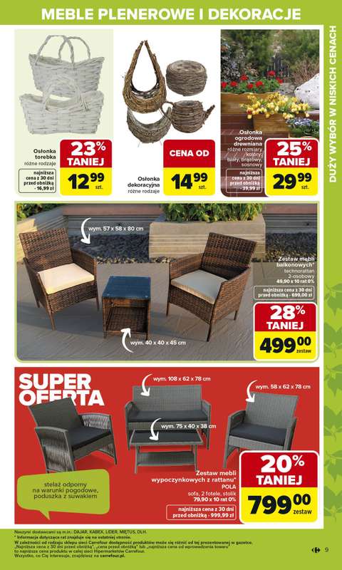 Carrefour - gazetka promocyjna Gazetka Ogród od poniedziałku 02.03 do soboty 04.04 - strona 9