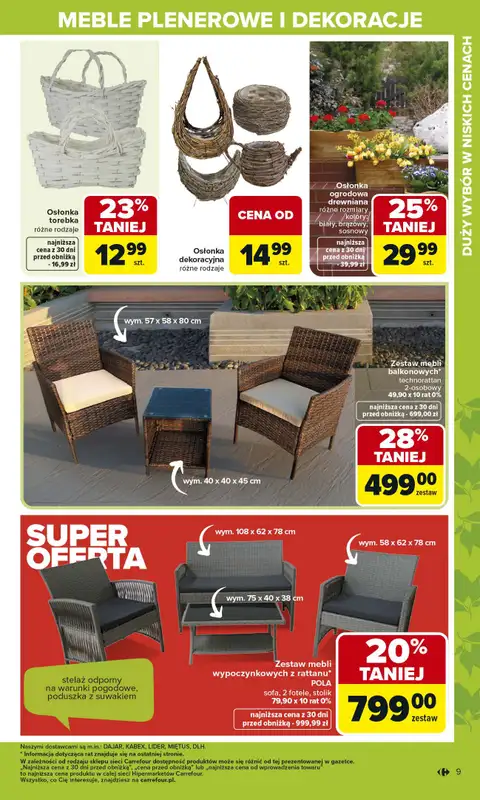 Carrefour - gazetka promocyjna Gazetka Ogród od poniedziałku 02.03 do soboty 04.04 - strona 9