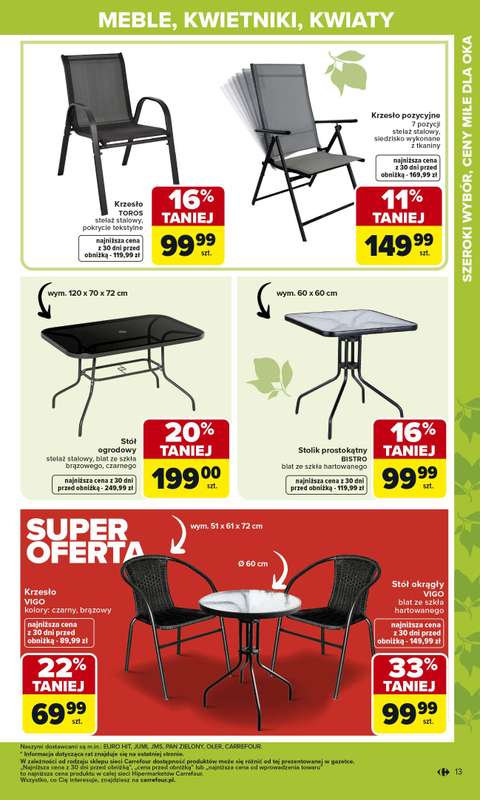 Carrefour - gazetka promocyjna Gazetka Ogród od poniedziałku 02.03 do soboty 04.04 - strona 13