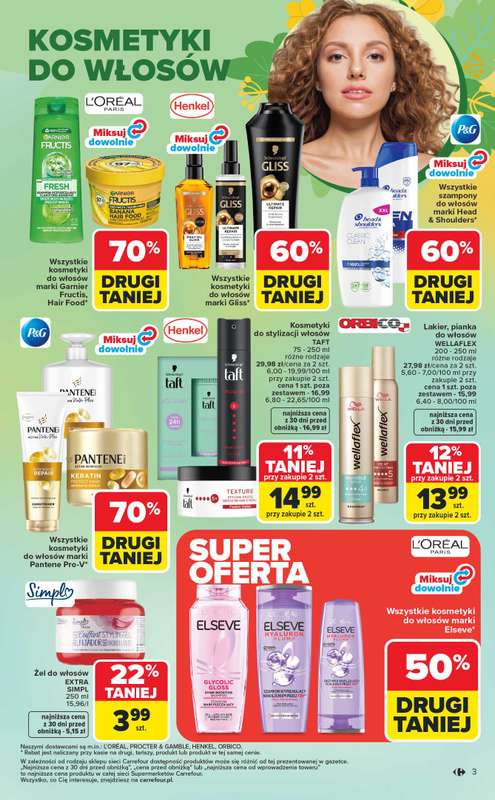 Carrefour Market - gazetka promocyjna Gazetka Hity dla urody od poniedziałku 02.03 do soboty 14.03 - strona 3