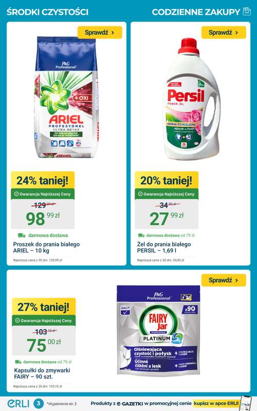 ERLI - gazetka promocyjna Zapasy do domu w hitowych cenach – oszczędzaj z ERLI! od poniedziałku 02.03 do niedzieli 08.03 - strona 3