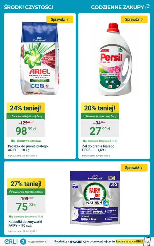 ERLI - gazetka promocyjna Zapasy do domu w hitowych cenach – oszczędzaj z ERLI! od poniedziałku 02.03 do niedzieli 08.03 - strona 3