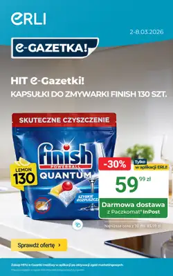 ERLI - gazetka promocyjna Zapasy do domu w hitowych cenach – oszczędzaj z ERLI! od poniedziałku 02.03 do niedzieli 08.03
