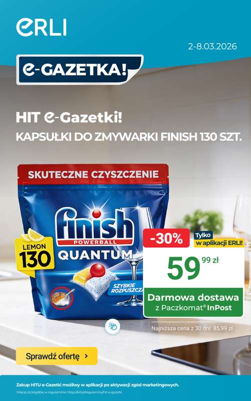 ERLI - gazetka promocyjna Zapasy do domu w hitowych cenach – oszczędzaj z ERLI! od poniedziałku 02.03 do niedzieli 08.03