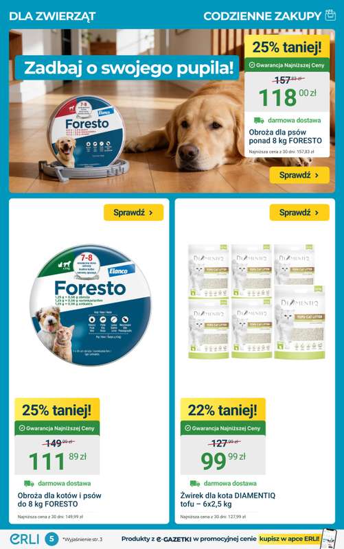 ERLI - gazetka promocyjna Zapasy do domu w hitowych cenach – oszczędzaj z ERLI! od poniedziałku 02.03 do niedzieli 08.03 - strona 5