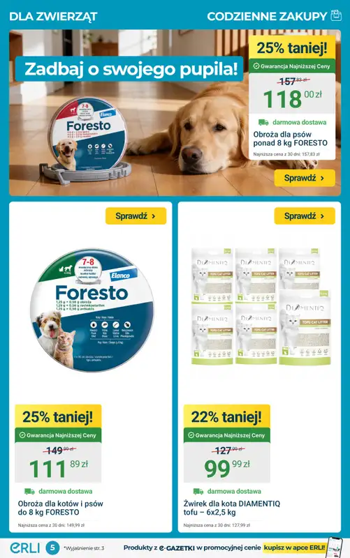 ERLI - gazetka promocyjna Zapasy do domu w hitowych cenach – oszczędzaj z ERLI! od poniedziałku 02.03 do niedzieli 08.03 - strona 5
