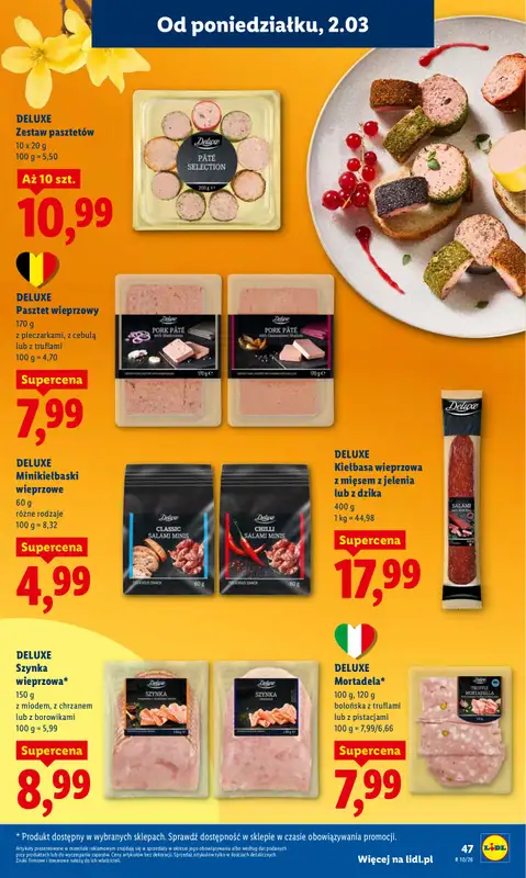 Lidl - gazetka promocyjna Oferta od poniedziałku od poniedziałku 02.03 do środy 04.03 - strona 47