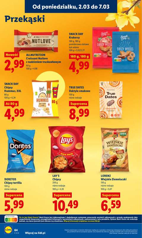 Lidl - gazetka promocyjna Oferta od poniedziałku od poniedziałku 02.03 do środy 04.03 - strona 64