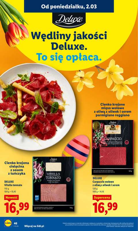 Lidl - gazetka promocyjna Oferta od poniedziałku od poniedziałku 02.03 do środy 04.03 - strona 46