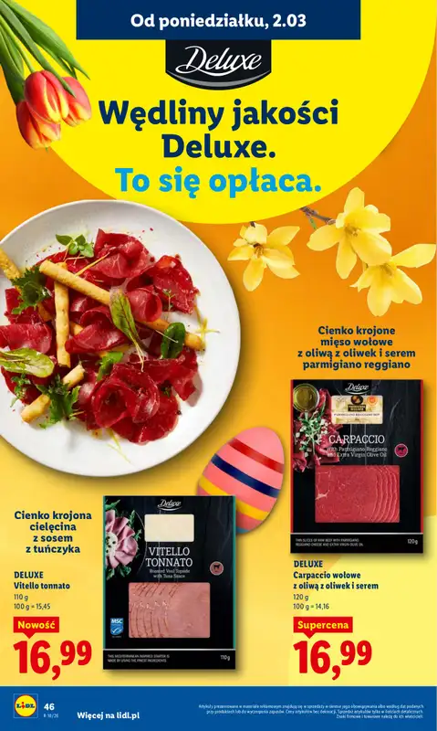 Lidl - gazetka promocyjna Oferta od poniedziałku od poniedziałku 02.03 do środy 04.03 - strona 46