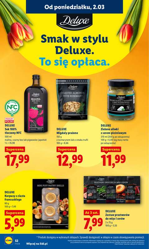 Lidl - gazetka promocyjna Oferta od poniedziałku od poniedziałku 02.03 do środy 04.03 - strona 52