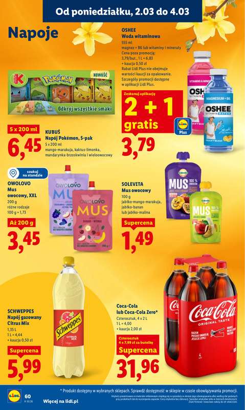 Lidl - gazetka promocyjna Oferta od poniedziałku od poniedziałku 02.03 do środy 04.03 - strona 60