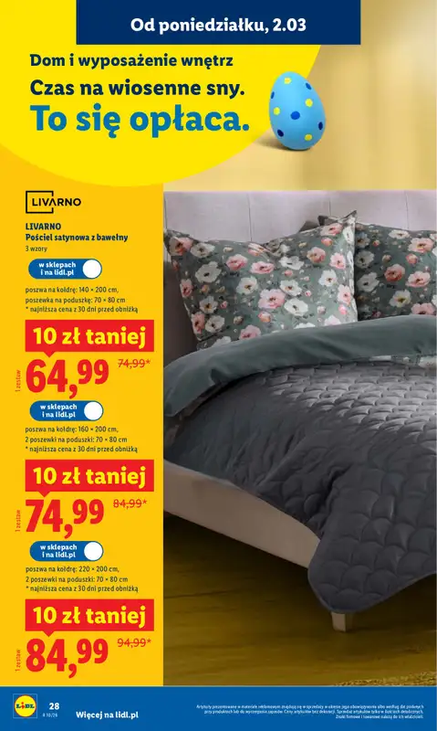 Lidl - gazetka promocyjna Oferta od poniedziałku od poniedziałku 02.03 do środy 04.03 - strona 28