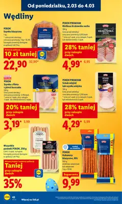 Lidl - gazetka promocyjna Oferta od poniedziałku od poniedziałku 02.03 do środy 04.03 - strona 42