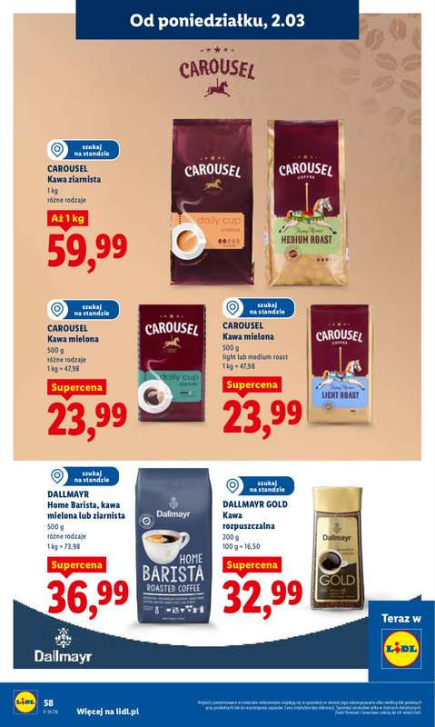 Lidl - gazetka promocyjna Oferta od poniedziałku od poniedziałku 02.03 do środy 04.03 - strona 58