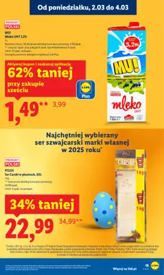 Lidl - gazetka promocyjna Oferta od poniedziałku od poniedziałku 02.03 do środy 04.03 - strona 19