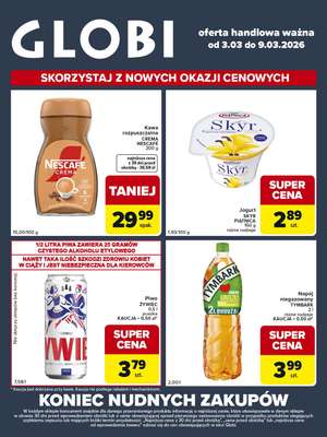 Globi - gazetka promocyjna Gazetka Globi od wtorku 03.03 do poniedziałku 09.03