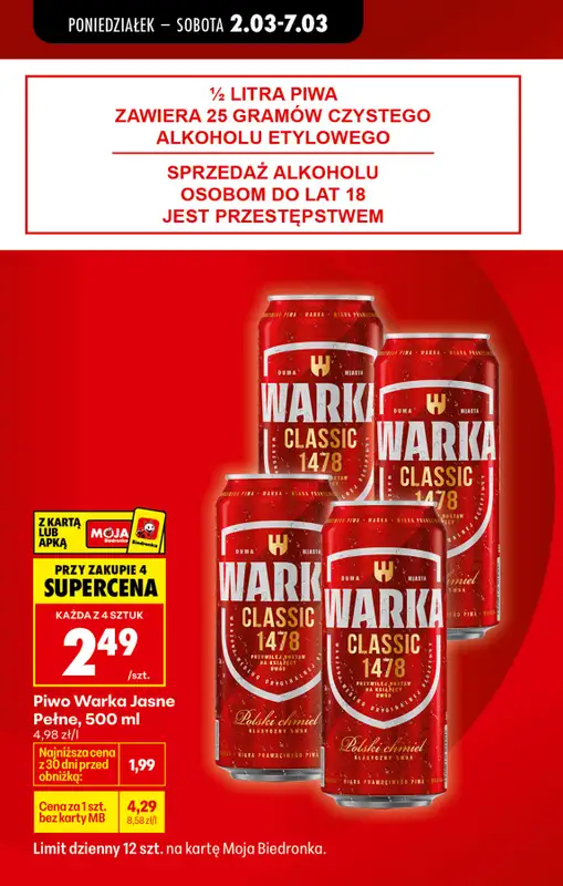 Biedronka - gazetka promocyjna Od poniedziałku od poniedziałku 02.03 do soboty 07.03 - strona 4