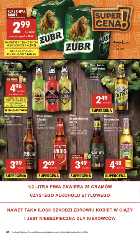 Delikatesy Centrum - gazetka promocyjna Gazetka  do środy 11.03 - strona 34