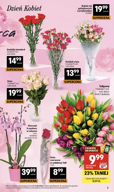 Delikatesy Centrum - gazetka promocyjna Gazetka  do środy 11.03 - strona 3