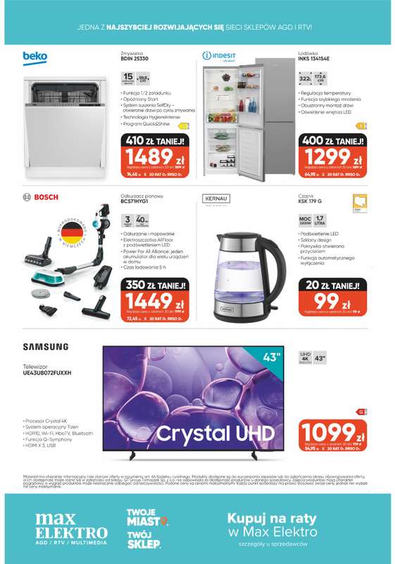 Max Elektro - gazetka promocyjna Gazetka od poniedziałku 02.03 do środy 25.03 - strona 12