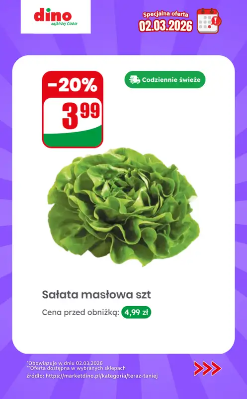 Dino - gazetka promocyjna Specjalna oferta na 02.03.2026 - promocje spoza gazetki od poniedziałku 02.03  - strona 4